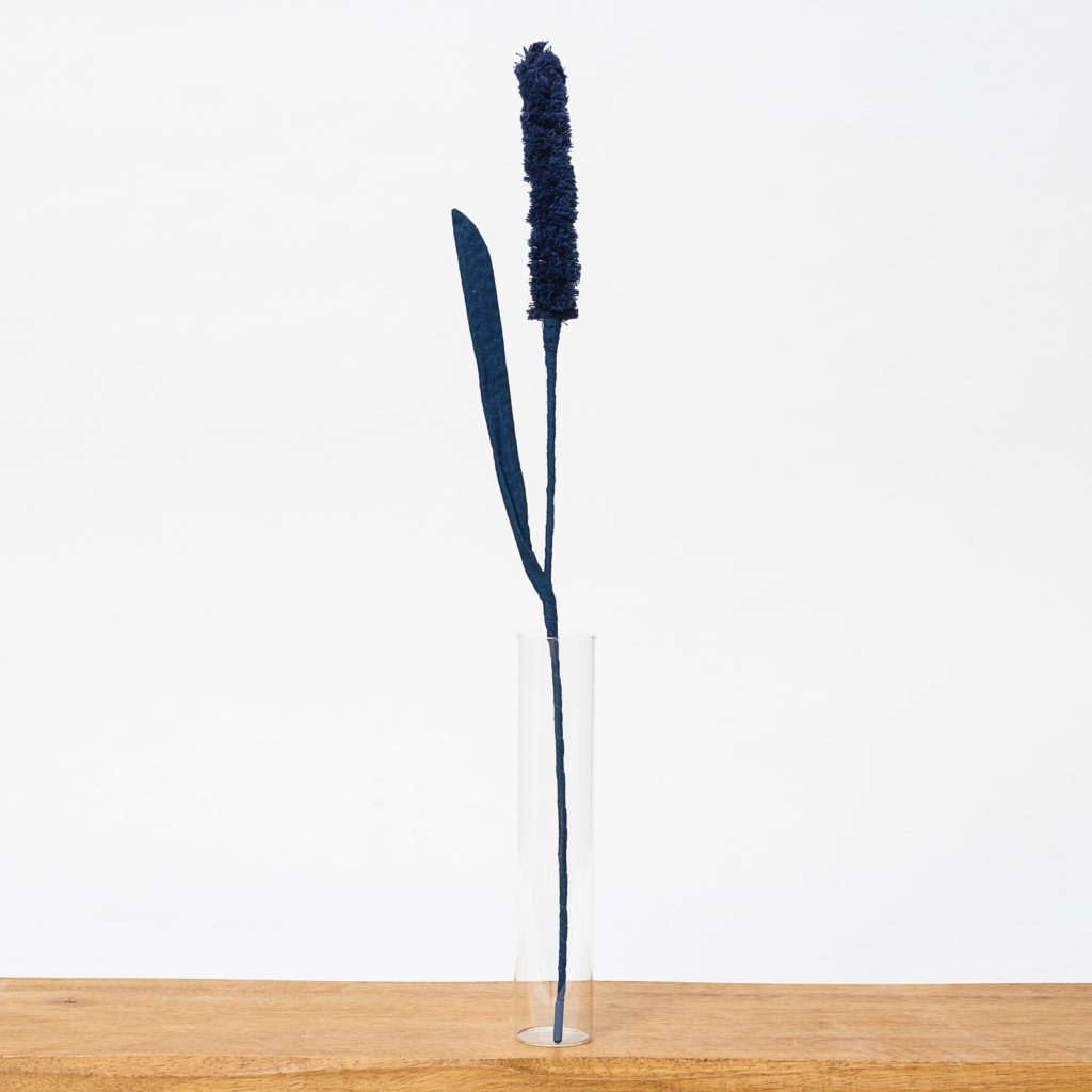 ⁦פרח כחול מגינס מסוג קנה סוף Denim Cattail⁩ – תמונה ⁦2⁩